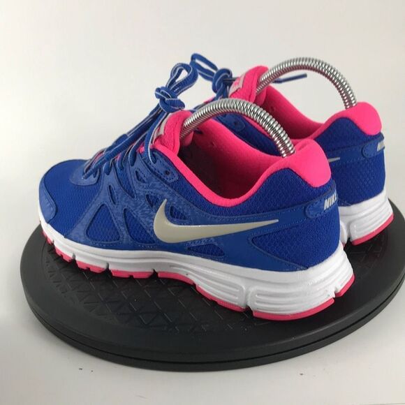 Nike Revolution 2 Blue/Pink Athletic Running Shoes 554900-407 Women’s Size 8 - Picture 7 of 12